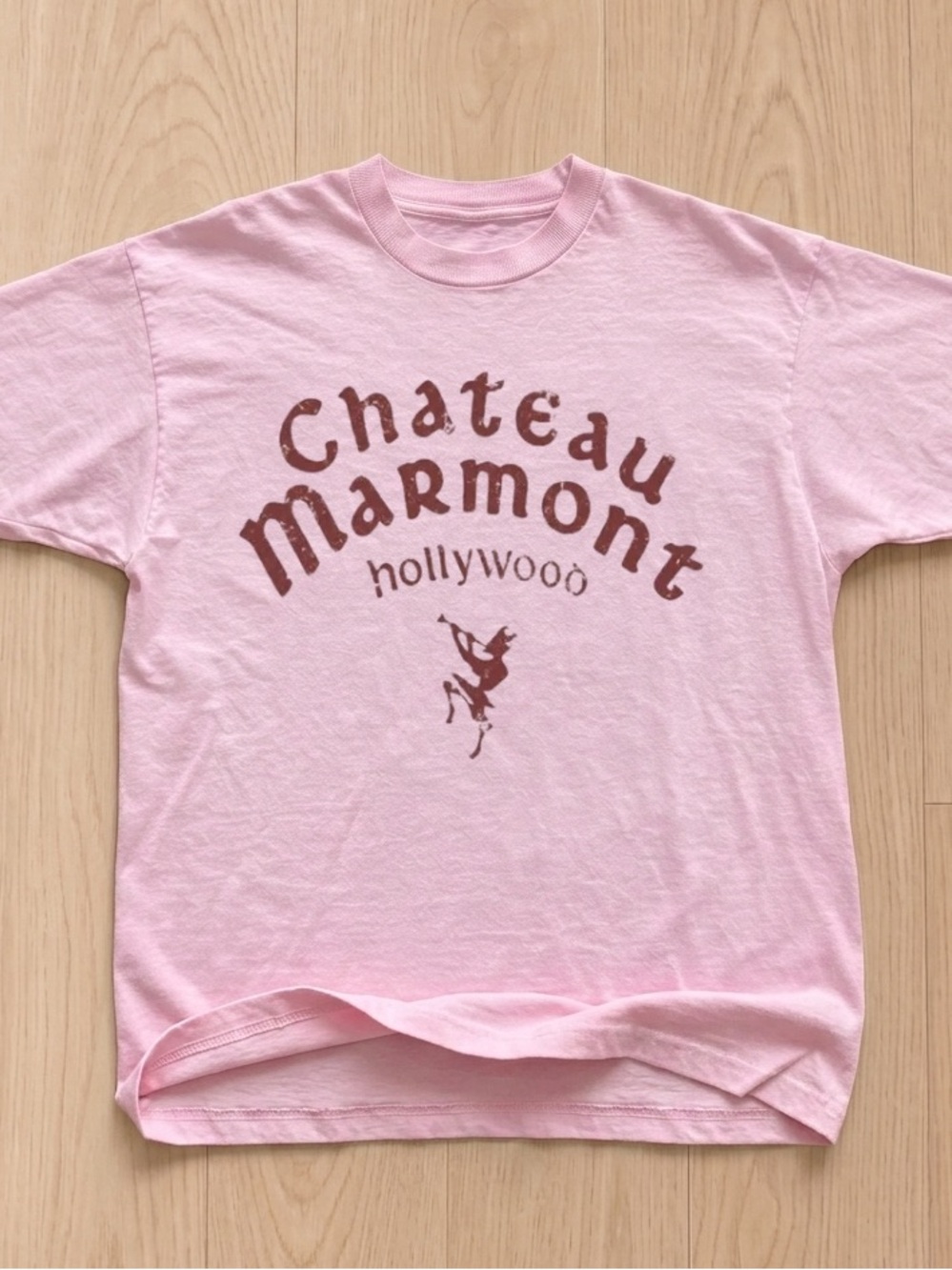 Gildan Light Pink Chateau Marmont Graphic Tee